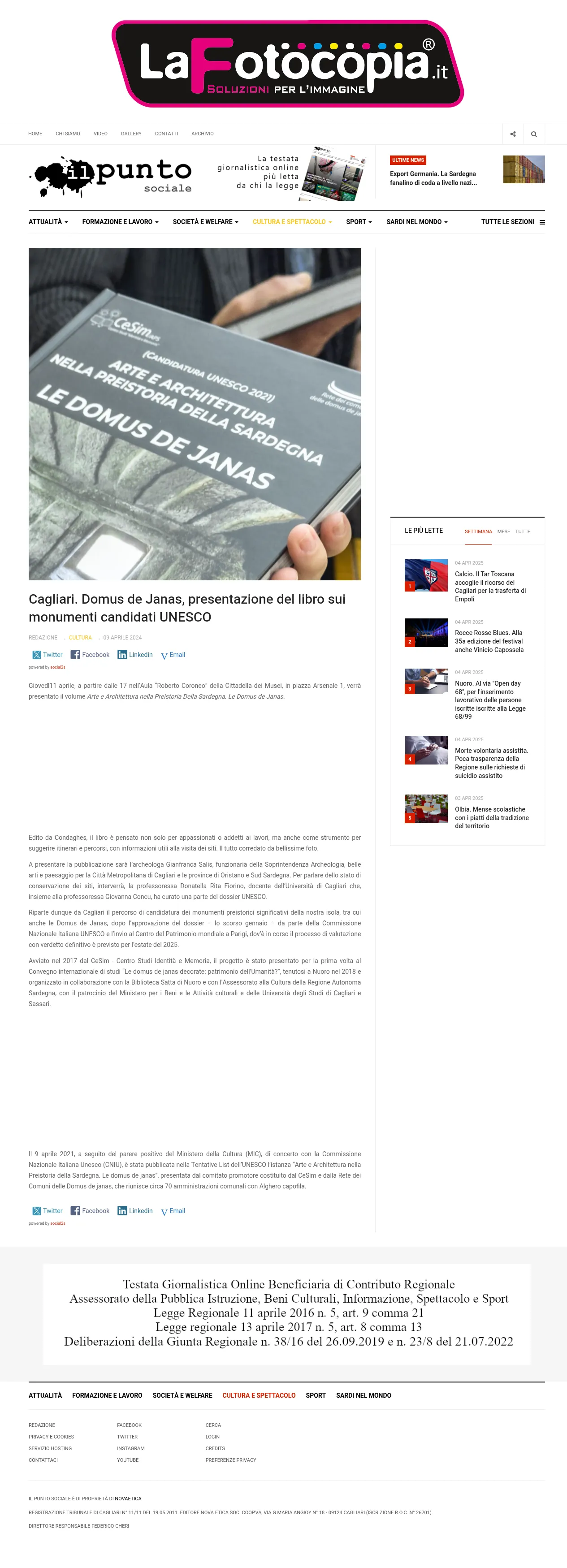 Discover the Domus de Janas: Sardinia towards UNESCO